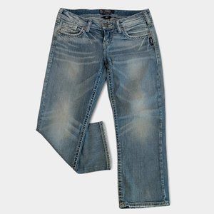 Silver Jeans Western Glove Works Aiko Capris Size 12